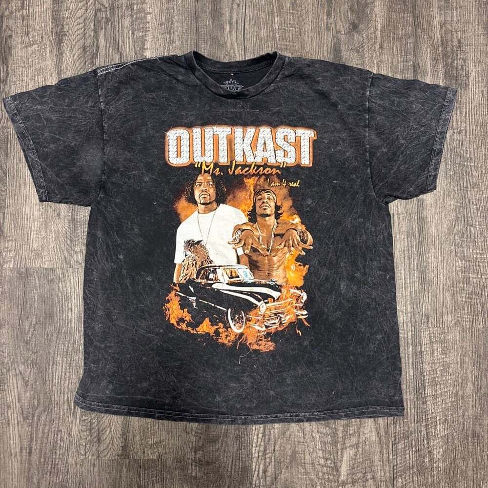 Outkast "Ms. Jackson" Graphic Mineral Wash T-Shirt